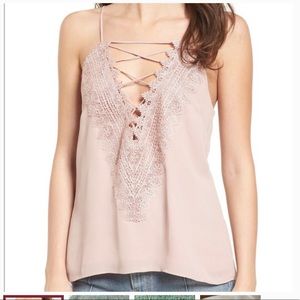 Wayf poise lace trim cami